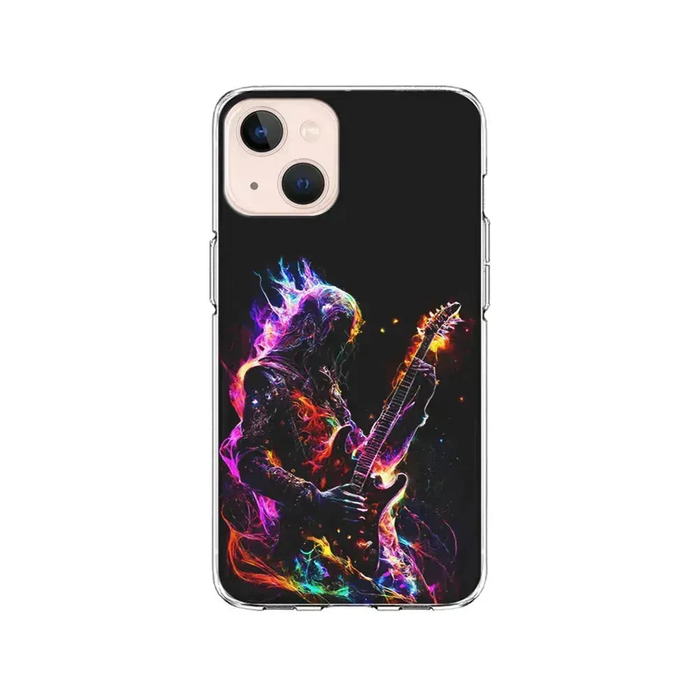 Rock Heavy Metal Guitar iPhone 13 Mini Case-Clear Soft Case-Xtracase