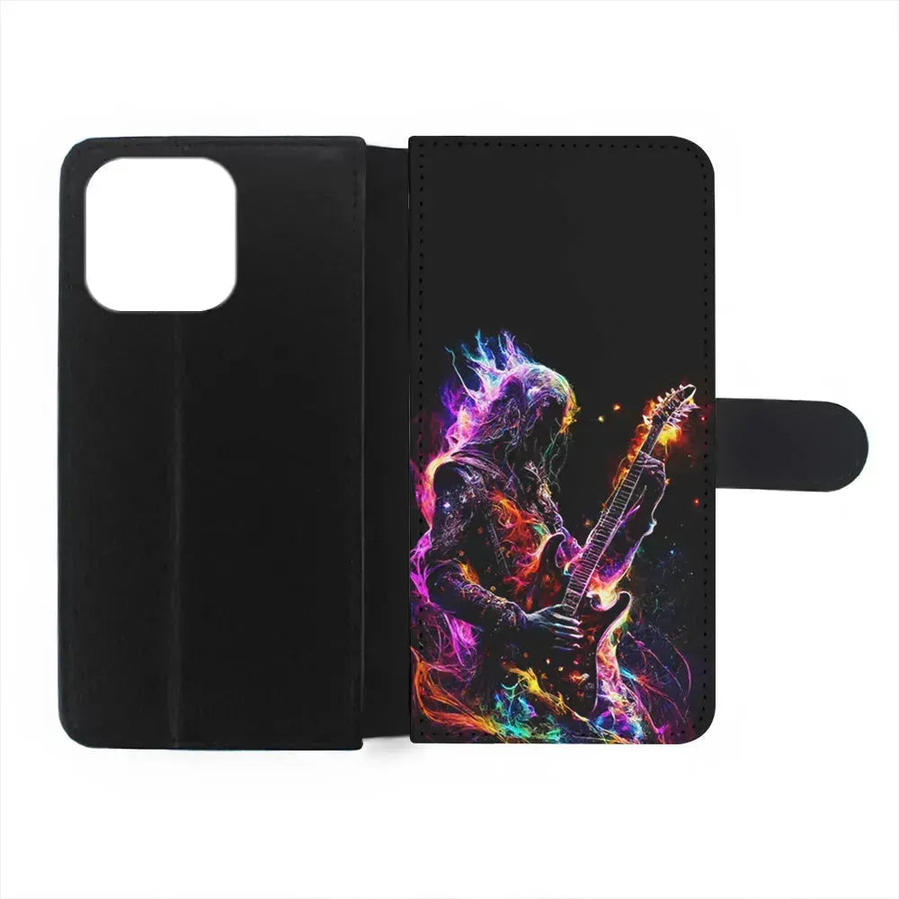 Rock Heavy Metal Guitar iPhone 15 Pro Max Case-Flip Wallet Case-Xtracase