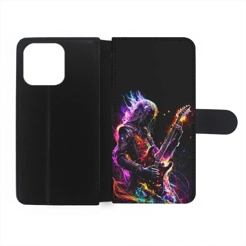 Rock Heavy Metal Guitar iPhone 13 Pro Case-Flip Wallet Case-Xtracase