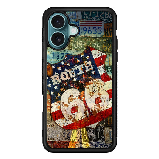 Route 66 Classic Plate iPhone 16 Case - Xtracase