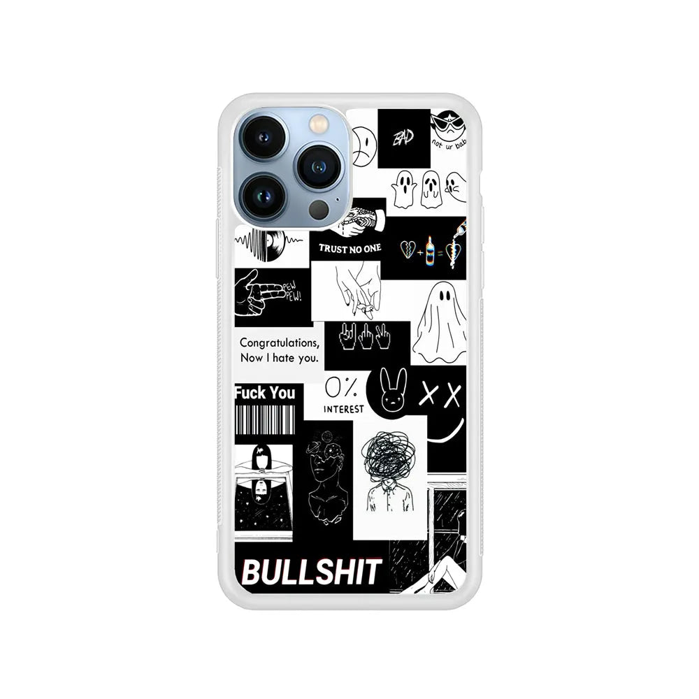 Rules of Friendship iPhone 13 Pro Case-Rubber / White (2D Case)-Xtracase