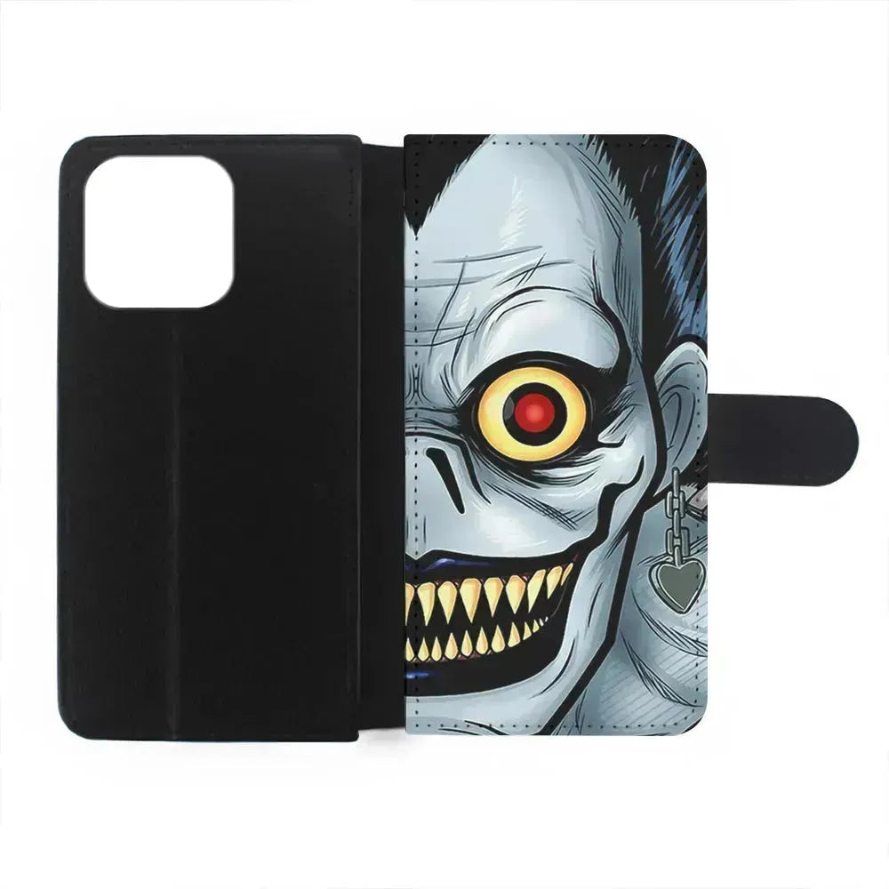 Ryuk Death Note Half Face iPhone 13 Mini Case-Flip Wallet Case-Xtracase