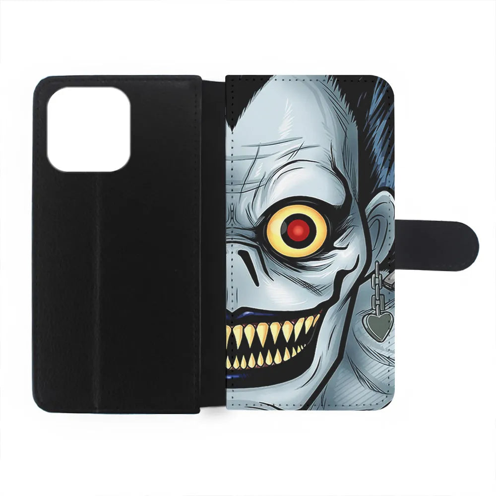 Ryuk Death Note Half Face iPhone 13 Pro Case-Flip Wallet Case-Xtracase