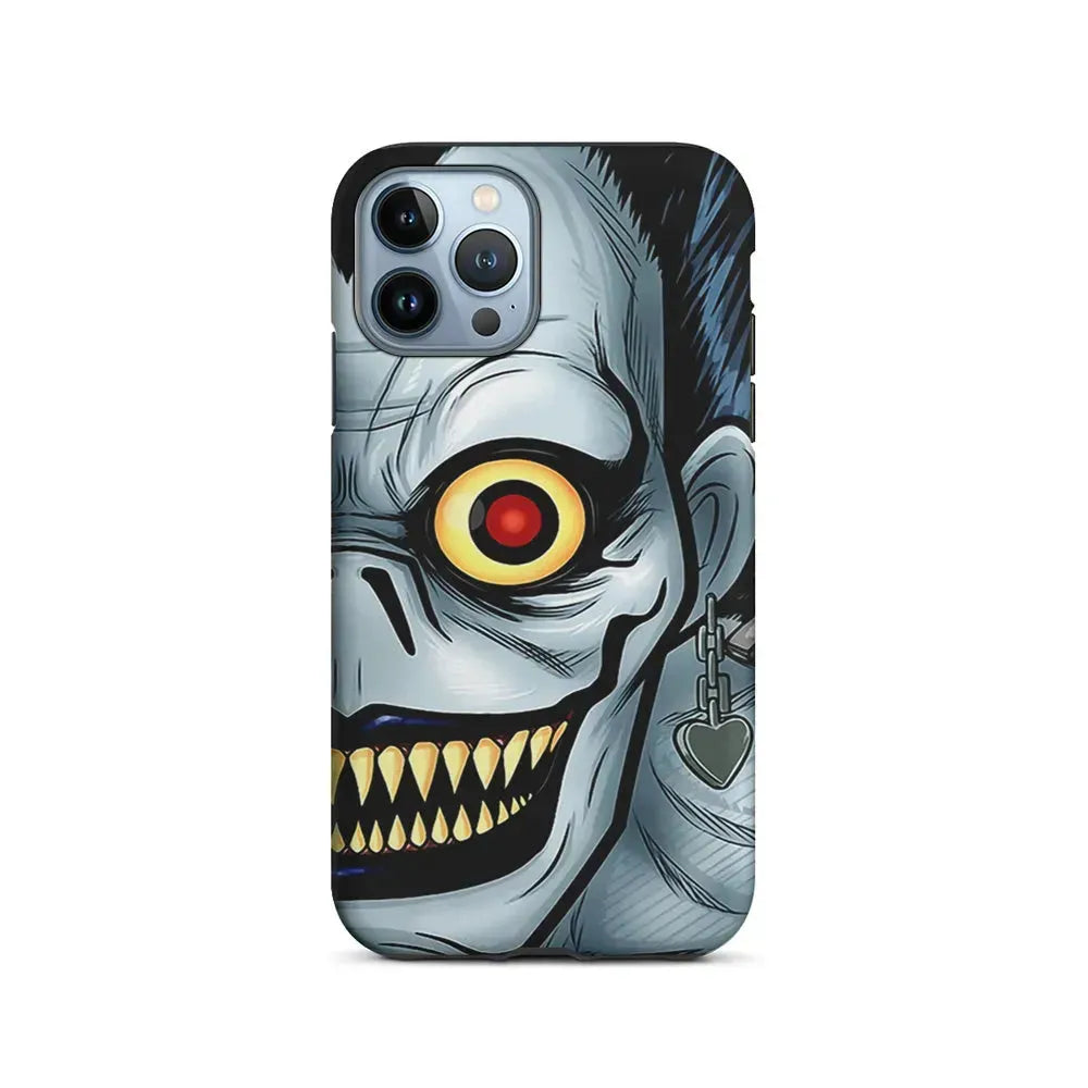 Ryuk Death Note Half Face iPhone 15 Pro Max Case-2 in 1 Tough Case-Xtracase