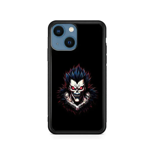 Ryuk In The Dark Death Note iPhone 13 Mini Case-Rubber / Black (2D Case)-Xtracase