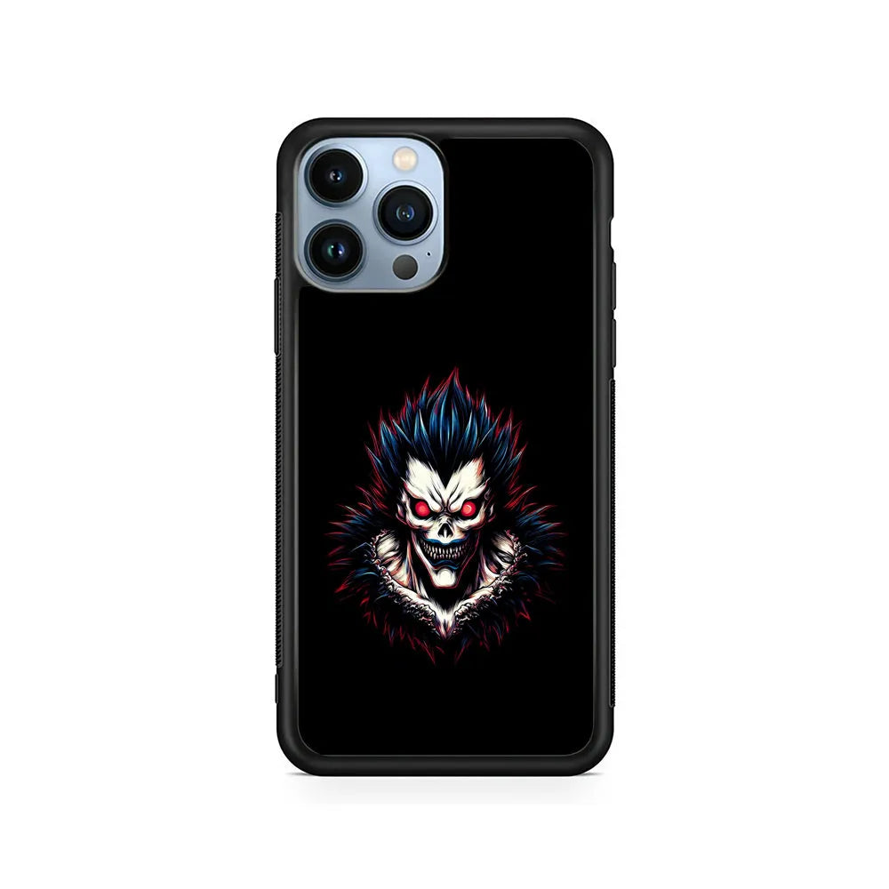 Ryuk In The Dark Death Note iPhone 13 Pro Case-Rubber / Black (2D Case)-Xtracase