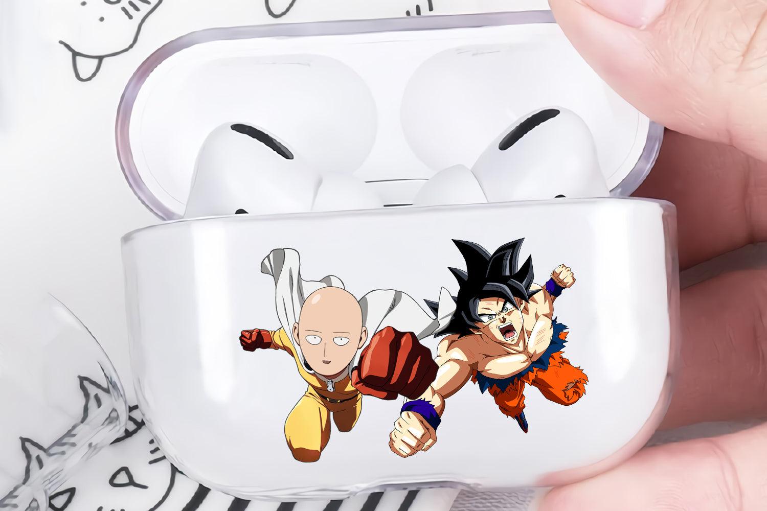 Saitama VS Goku Protective Clear Case Cover For Apple Airpod Pro 2-Xtracase