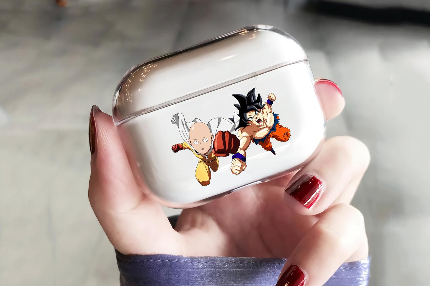 Saitama VS Goku Protective Clear Case Cover For Apple Airpod Pro 3-Xtracase