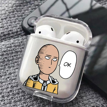 Saitama One Punch Man Apple Airpods Clear Case-Xtracase