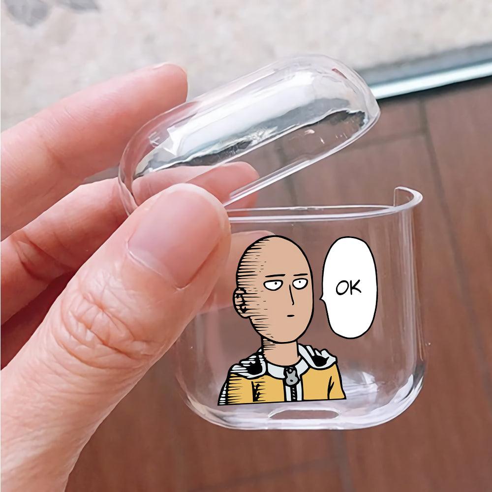 Saitama One Punch Man Apple Airpods Clear Case-Xtracase