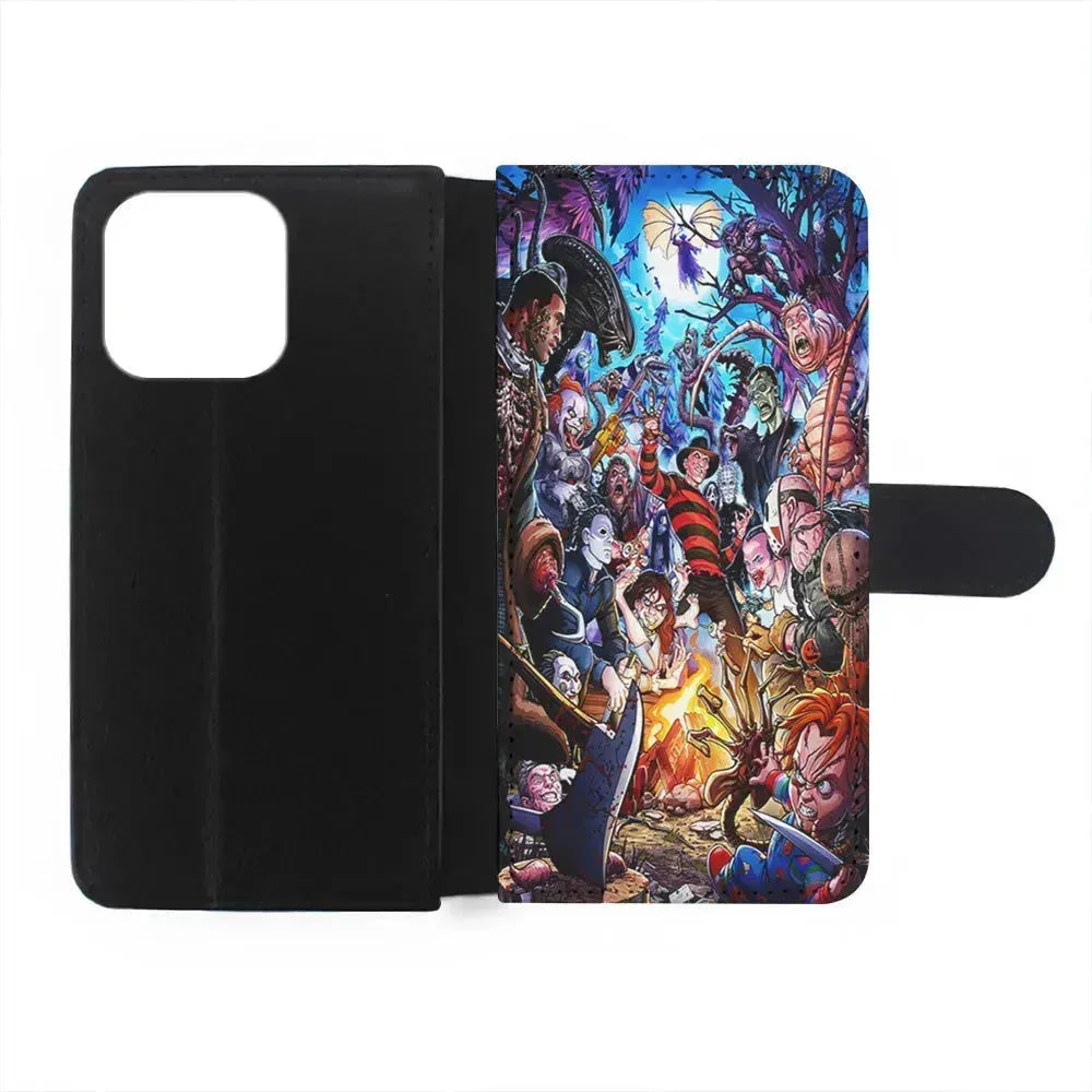 Scary Movie Horror Main Characters iPhone 13 Mini Case-Flip Wallet Case-Xtracase