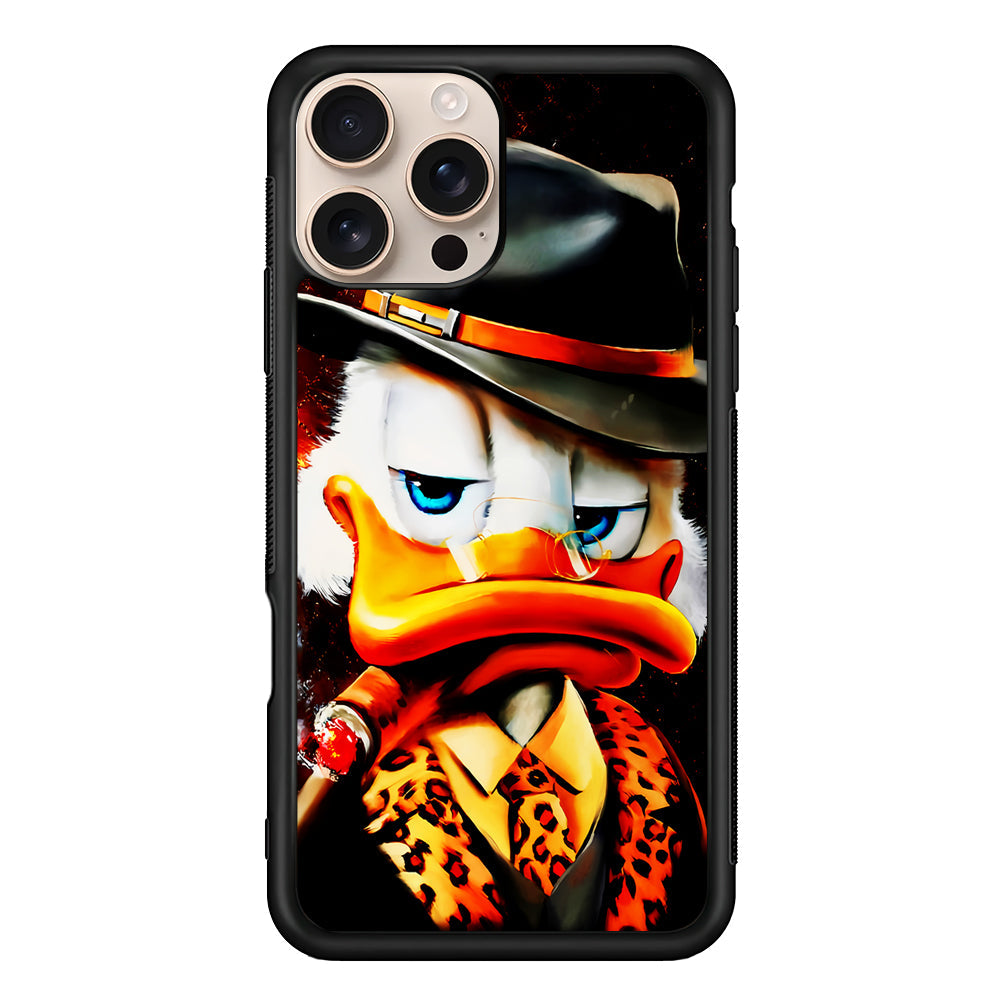 Scrooge McDuck Gangster Style iPhone 16 Pro Max Case - iPhone 16 Pro Max