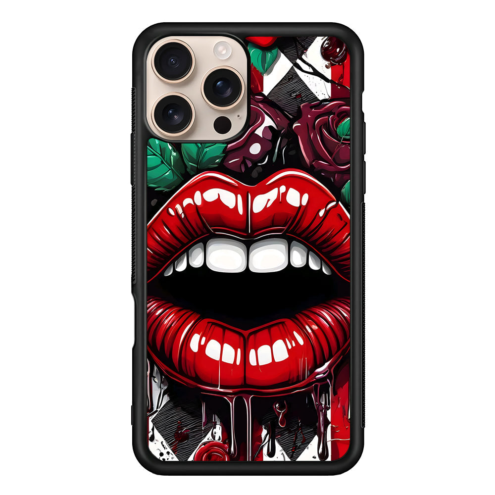 Sexy Big Lips Closeup iPhone 16 Pro Max Case - iPhone 16 Pro Max