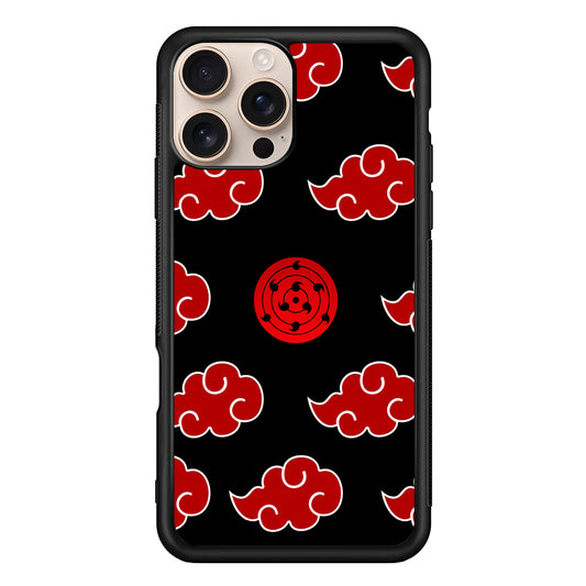 Sharingan and Akatsuki Naruto iPhone 16 Pro Case - iPhone 16 Pro