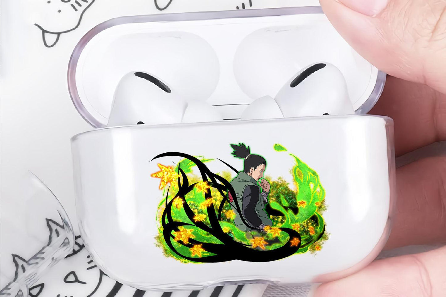 Shikamaru Nara Apple Airpod Pro 2 Clear Case-Xtracase