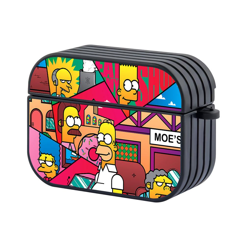Simpson Art from Springfield Hard Plastic Case Cover For Apple Airpods Pro-Xtracase