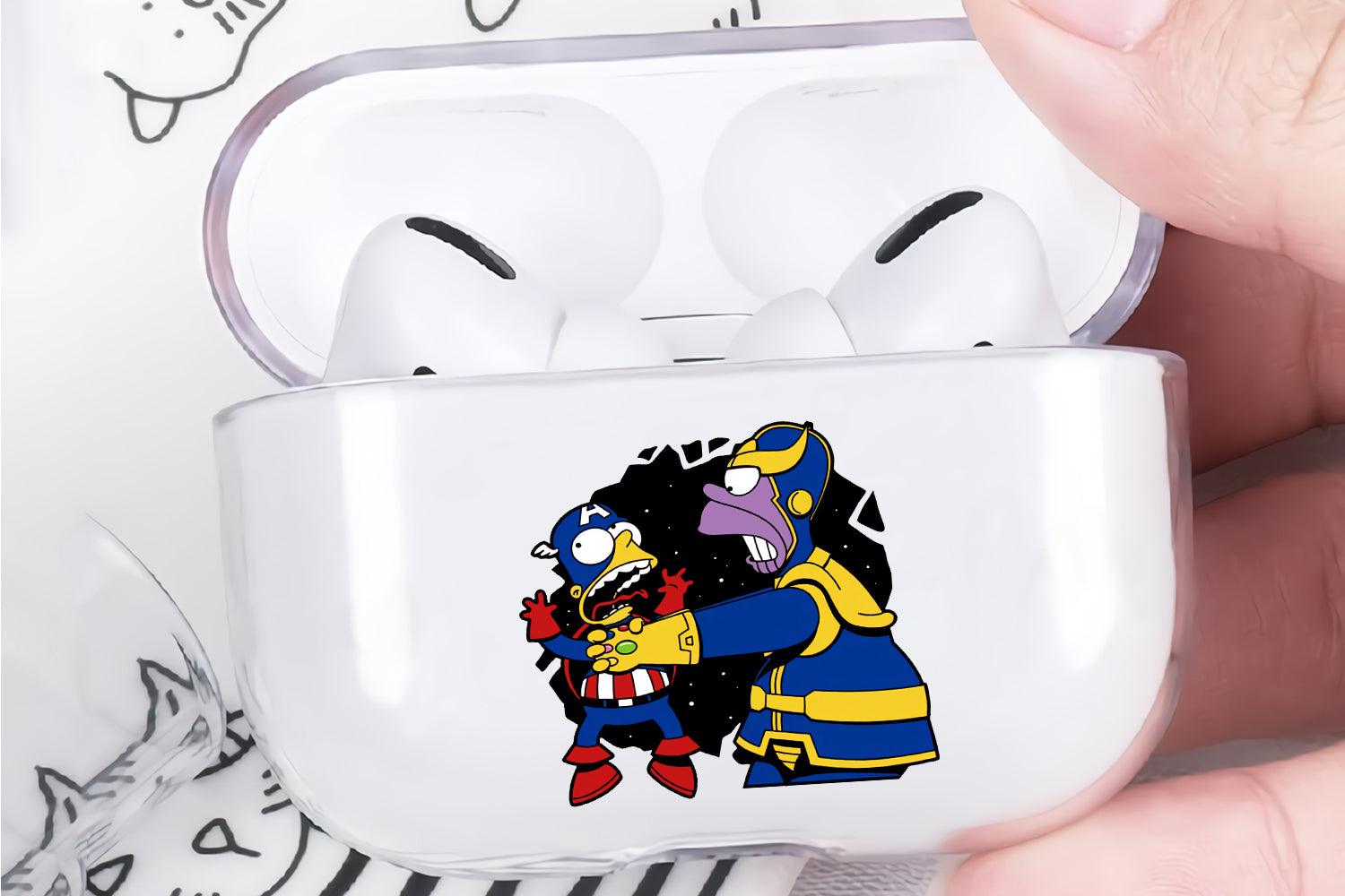 Simpson Avengers Parody Apple Airpod Pro 2 Clear Case-Xtracase