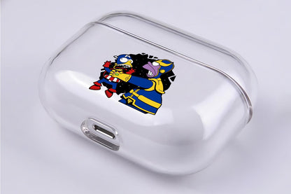 Simpson Avengers Parody Apple Airpod Pro 2 Clear Case-Xtracase
