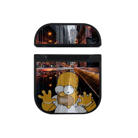 Simpson Homer is Still in Awe Hard Plastic Case Cover For Apple Airpods-Xtracase