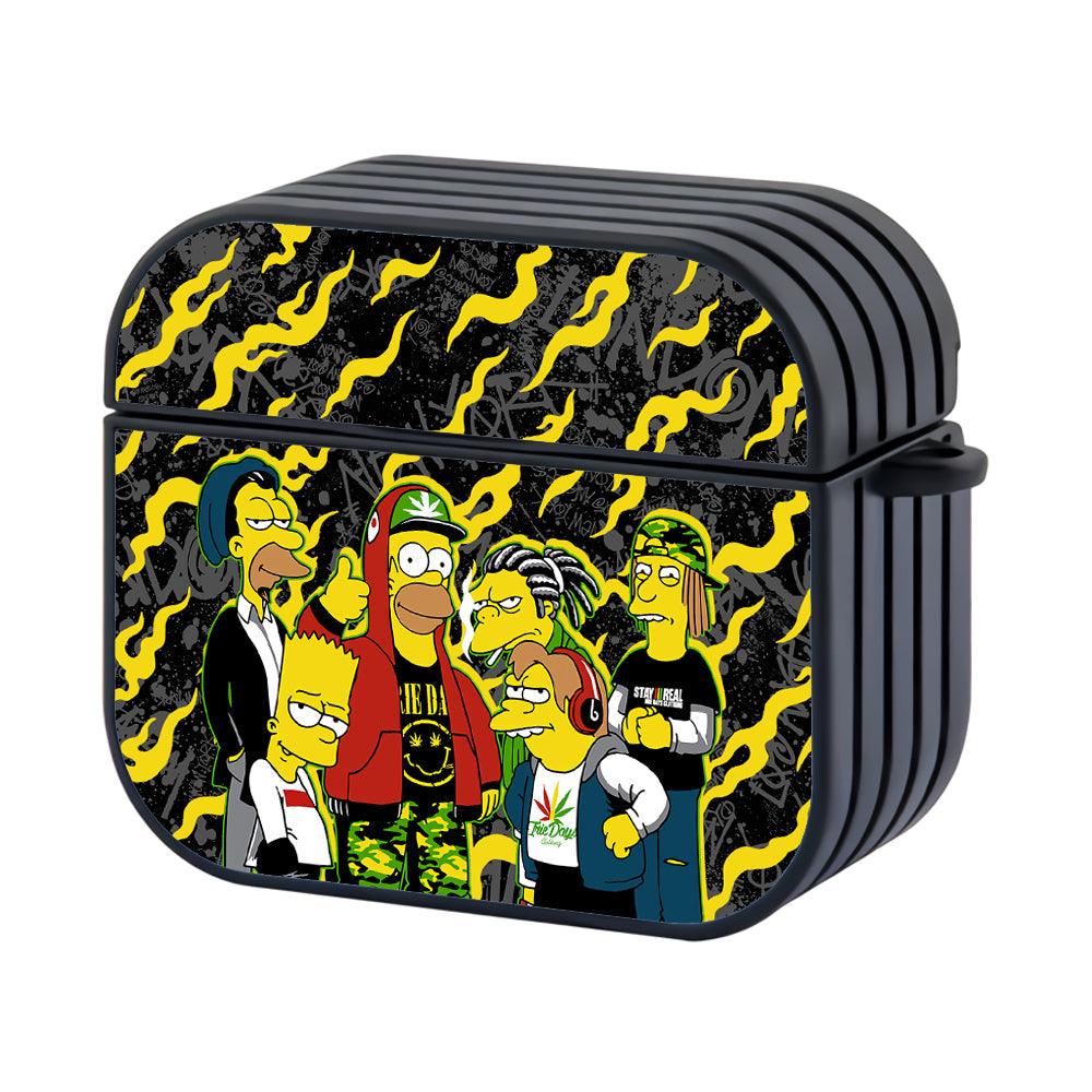Simpson The Cool Daddy Vibes Hard Work Apple Airpods 3 Case-Xtracase