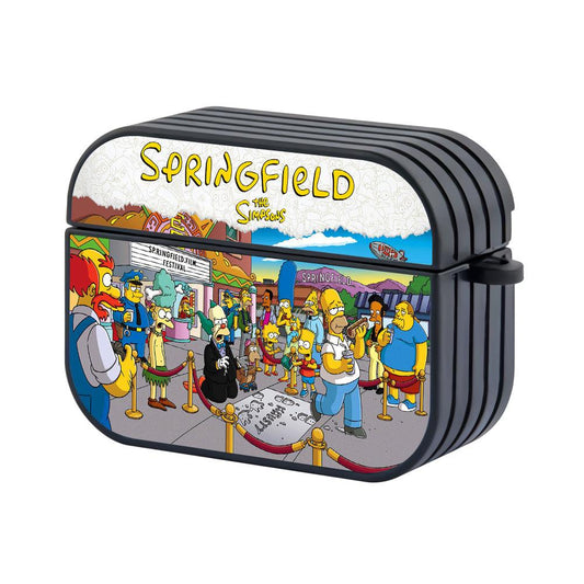 Simpsons Film Festival of Springfield Hard Plastic Case Cover For Apple Airpods Pro 2-Xtracase