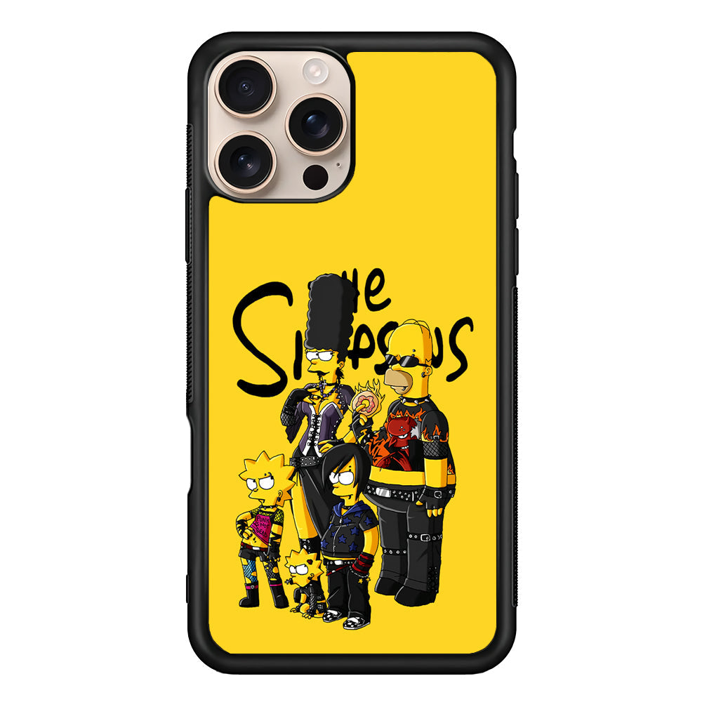 Simpsons Rock n' Roll Family iPhone 16 Pro Max Case - iPhone 16 Pro Max