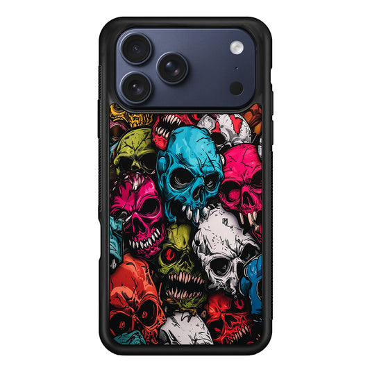 Skull Colorful Pattern iPhone 17 Pro Max Case - Xtracase