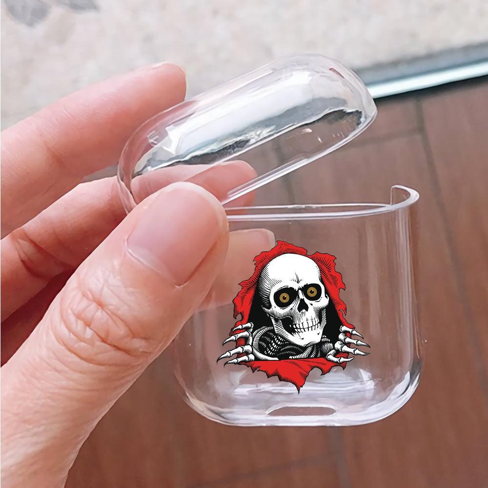 Skull in The Wall Protective Clear Case Cover For Apple Airpods-Xtracase