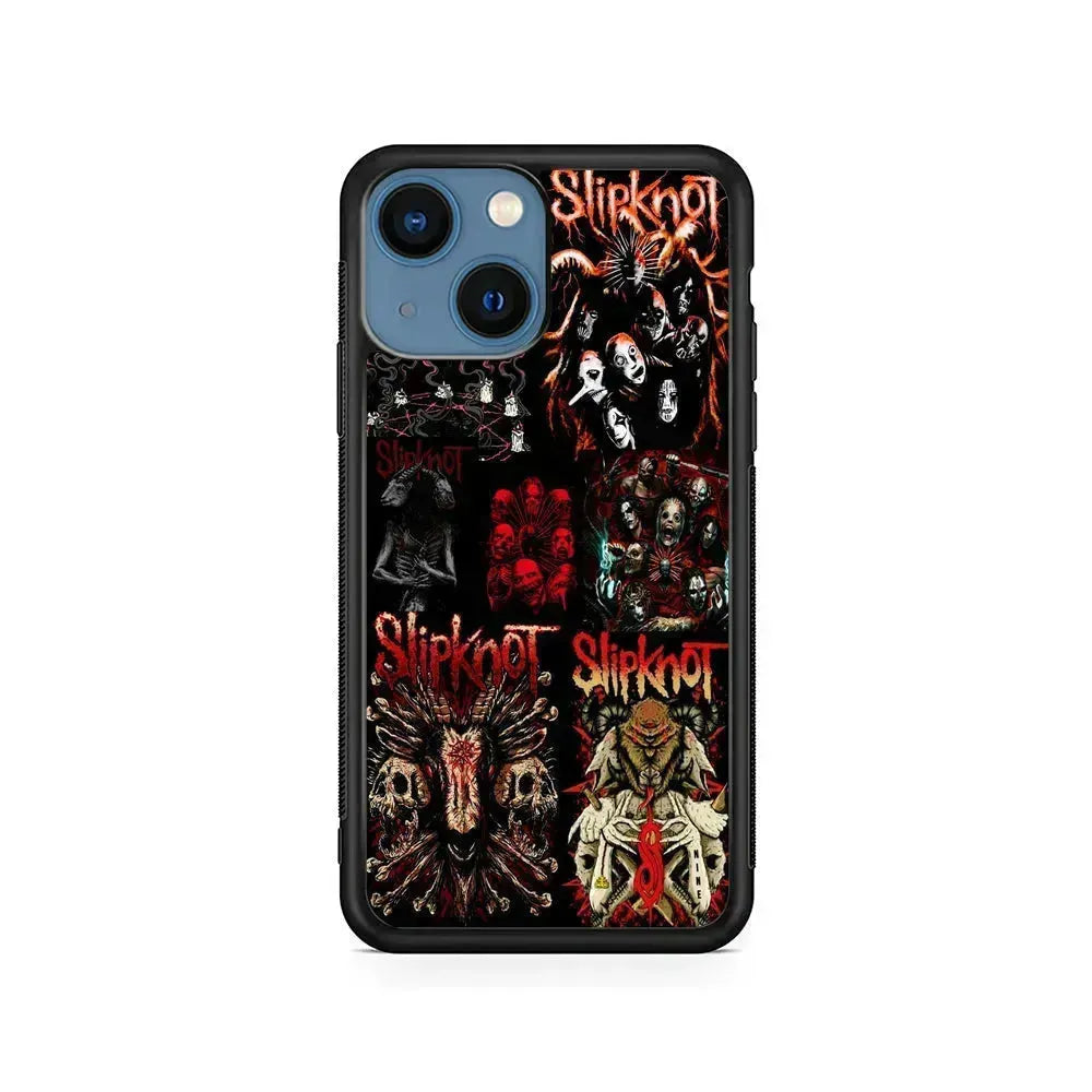 Slipknot Heavy Metal Band iPhone 13 Mini Case-Rubber / Black (2D Case)-Xtracase