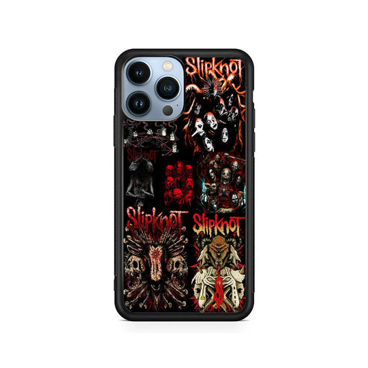 Slipknot Heavy Metal Band iPhone 13 Pro Max Case-Rubber / Black (2D Case)-Xtracase