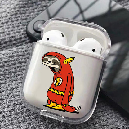 Sloth Flash Protective Clear Case Cover For Apple Airpods-Xtracase