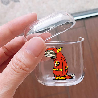 Sloth Flash Protective Clear Case Cover For Apple Airpods-Xtracase