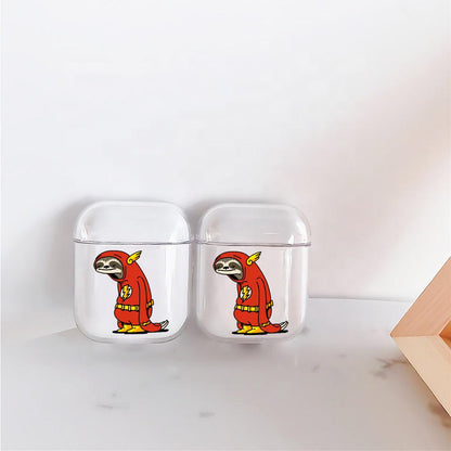 Sloth Flash Protective Clear Case Cover For Apple Airpods-Xtracase
