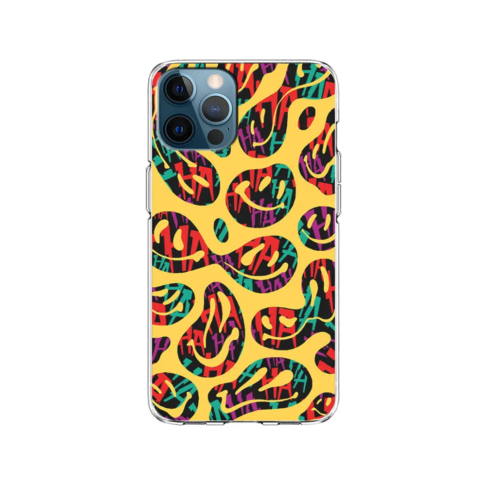 Smiley Dilution iPhone 13 Pro Case-Clear Soft Case-Xtracase