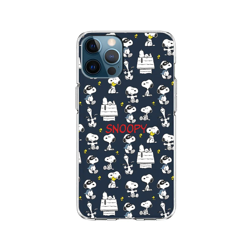 Snoopy All Activity iPhone 13 Pro Case-Clear Soft Case-Xtracase
