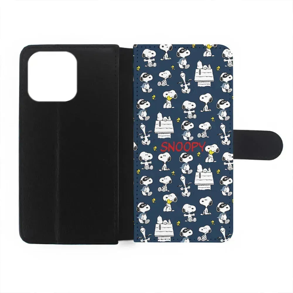 Snoopy All Activity iPhone 15 Pro Max Case-Flip Wallet Case-Xtracase