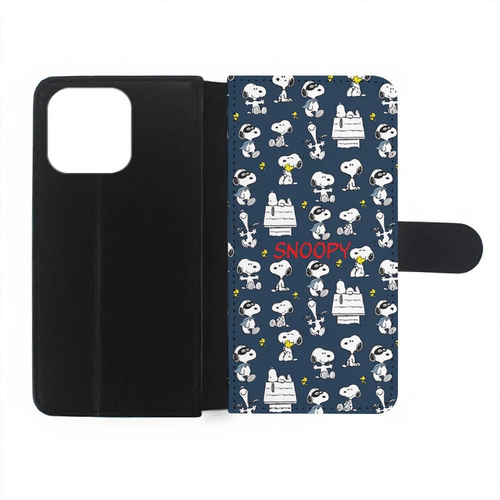 Snoopy All Activity iPhone 13 Pro Case-Flip Wallet Case-Xtracase