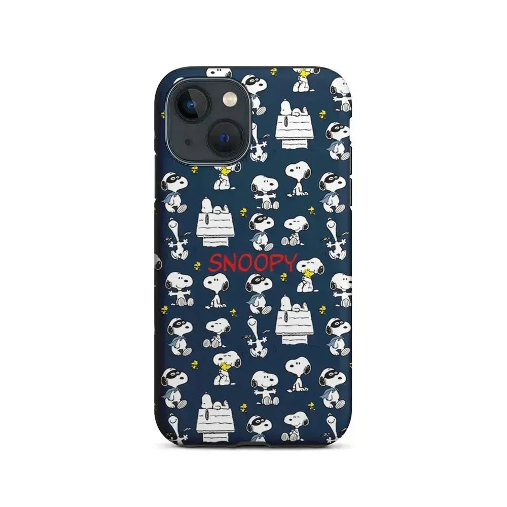 Snoopy All Activity iPhone 13 Mini Case-2 in 1 Tough Case-Xtracase