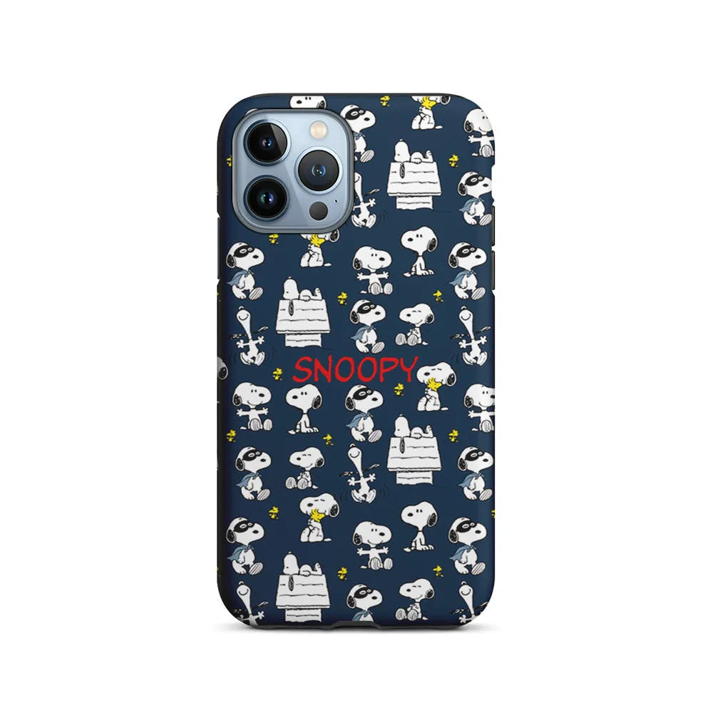 Snoopy All Activity iPhone 13 Pro Case-2 in 1 Tough Case-Xtracase