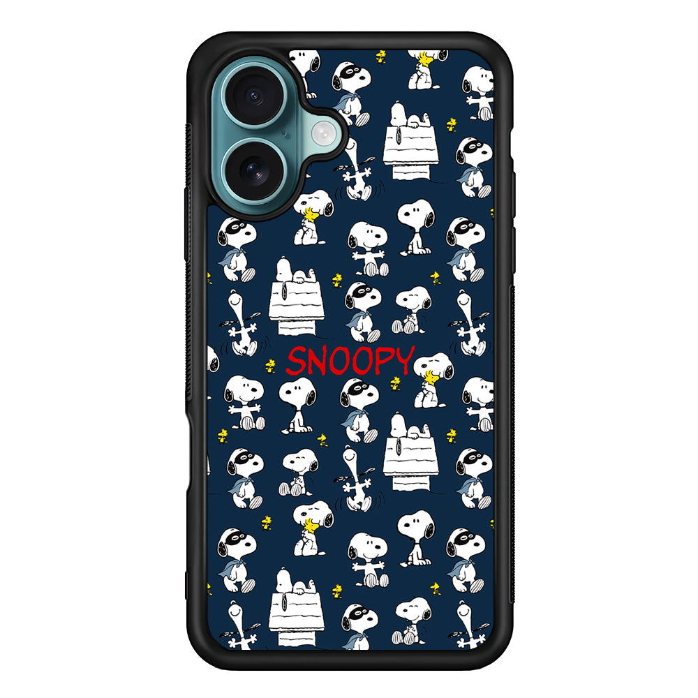 Snoopy All Activity iPhone 16 Plus Case - Xtracase
