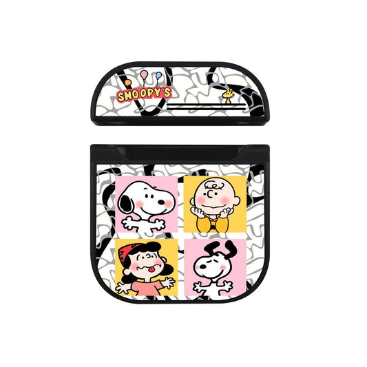 Snoopy Make You Smile Hard Plastic Case Cover For Apple Airpods-Xtracase