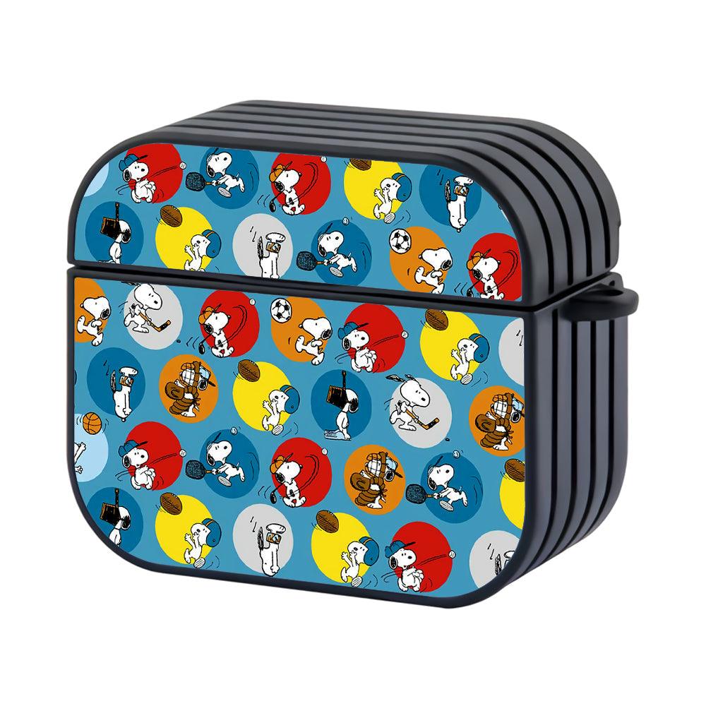 Snoopy Sport Color Circle Apple Airpods 4 Case-Xtracase