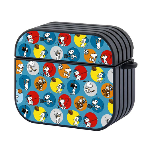 Snoopy Sport Color Circle Apple Airpods 4 Case-Xtracase