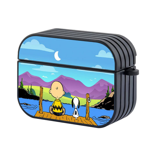 Snoopy and Charlie Seeing Lovely Panorama Apple Airpods Pro 2 Case-Xtracase