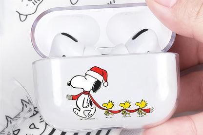 Snoopy and Three Woodstock Apple Airpod Pro 2 Clear Case-Xtracase