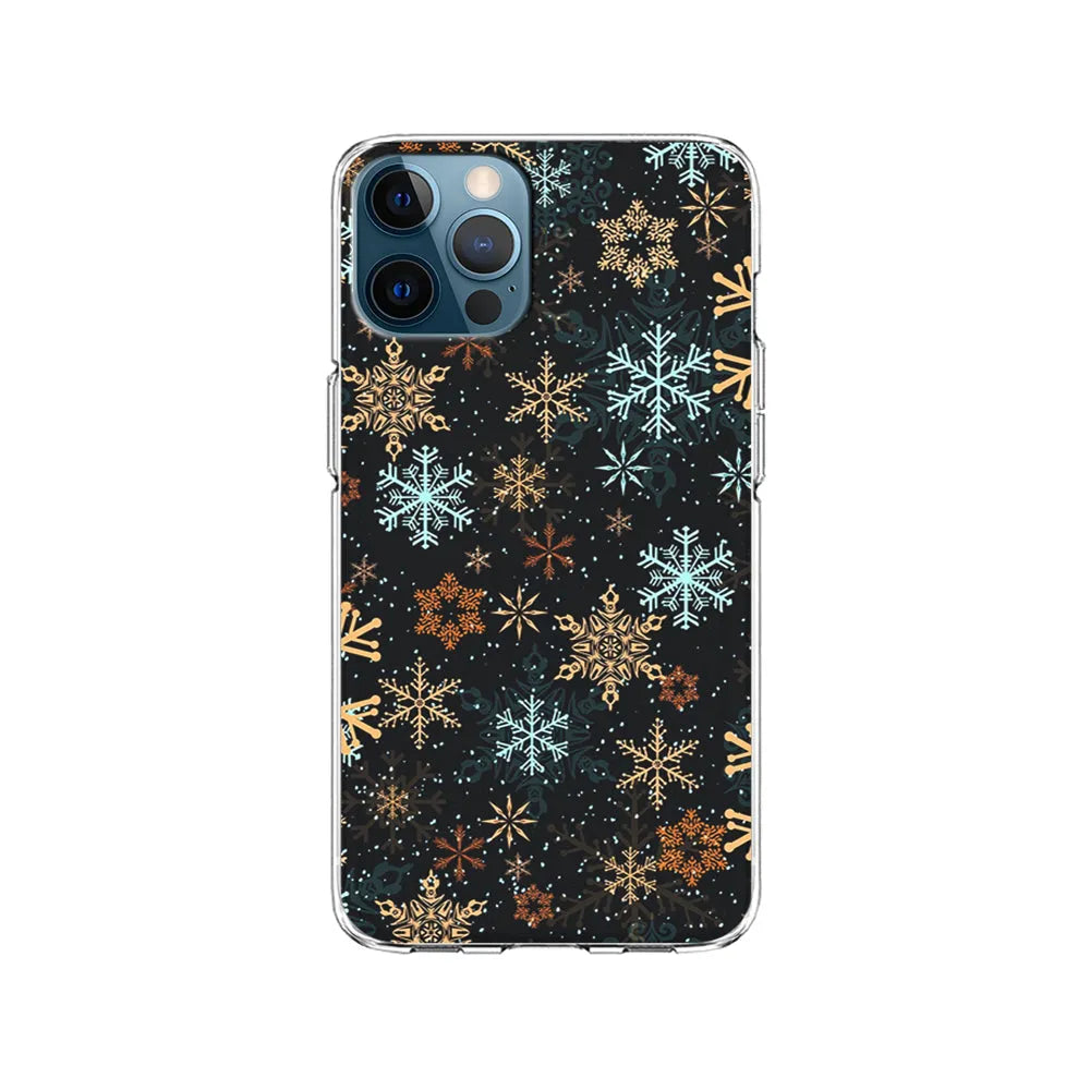 Snowflakes Winter iPhone 13 Pro Case-Clear Soft Case-Xtracase