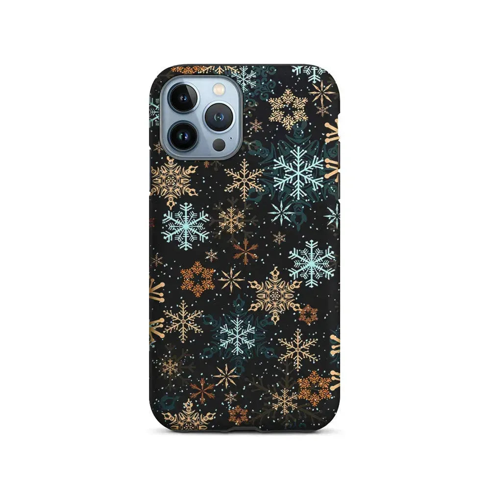 Snowflakes Winter iPhone 15 Pro Max Case-2 in 1 Tough Case-Xtracase