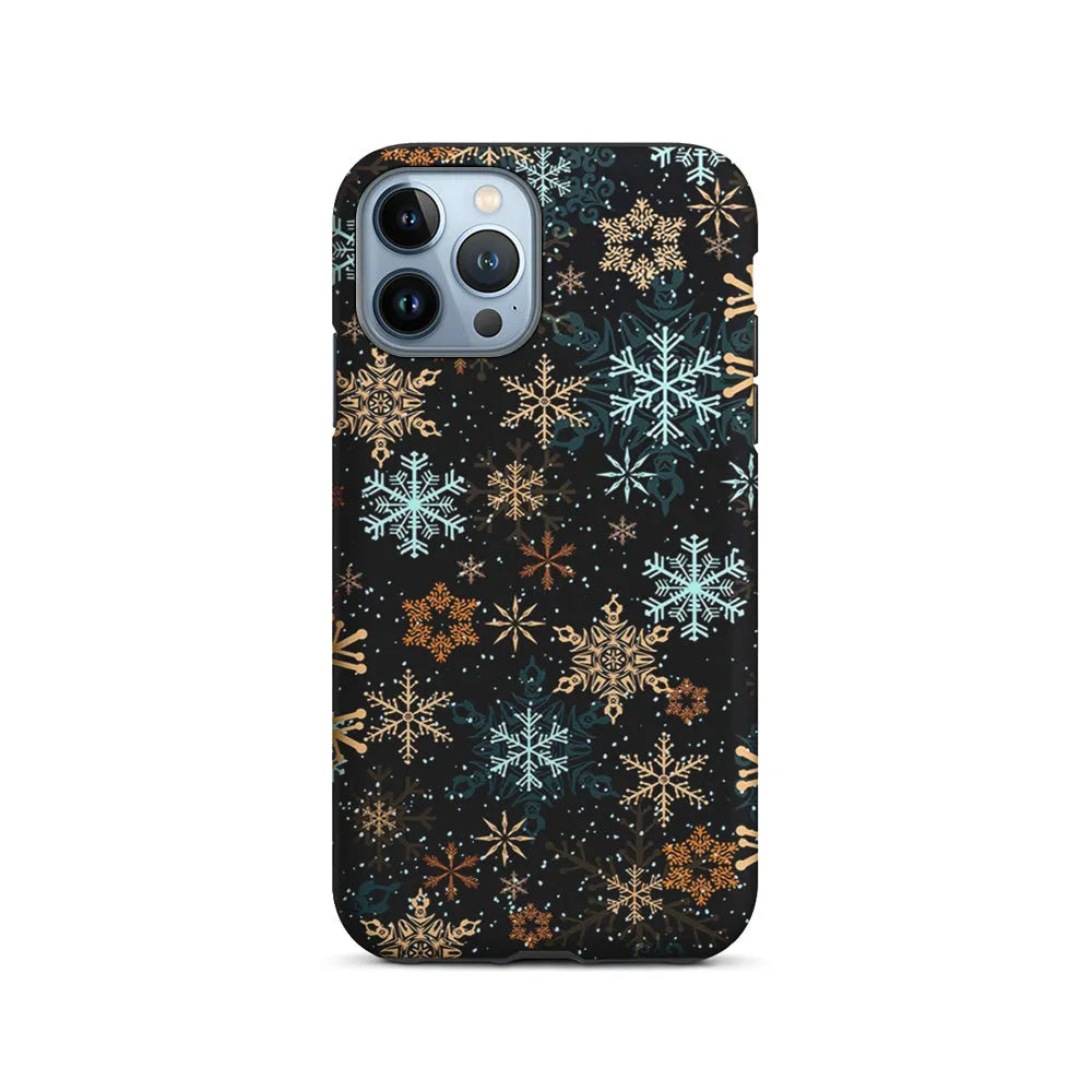 Snowflakes Winter iPhone 13 Pro Case-2 in 1 Tough Case-Xtracase