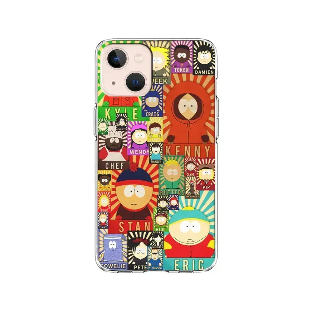 South Park All Characters iPhone 13 Mini Case-Clear Soft Case-Xtracase