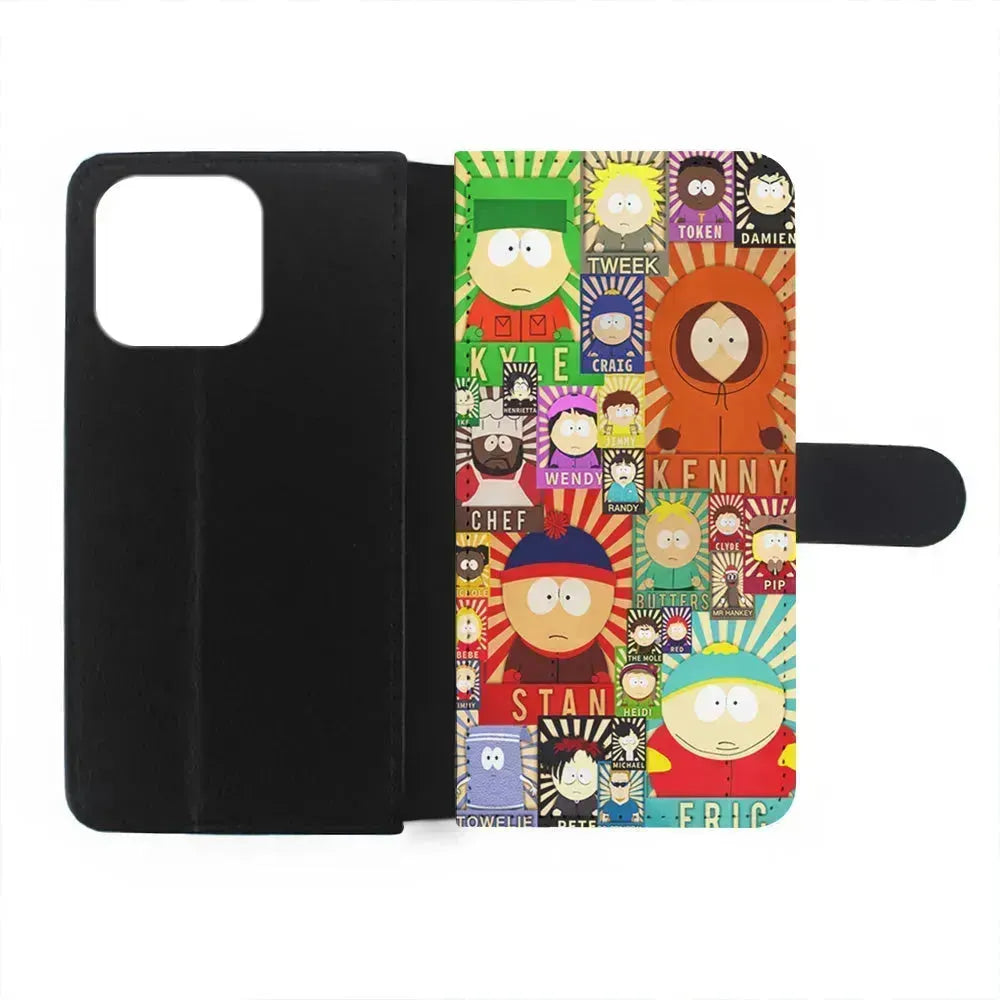 South Park All Characters iPhone 13 Mini Case-Flip Wallet Case-Xtracase